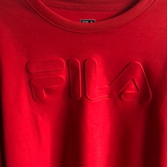 Red Fila crew neck - Picture 3 of 3